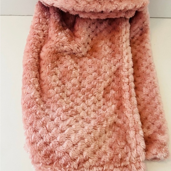 Tahari Baby Bunny Rabbit Plush Pink Baby Blanket 3 Dimensional Ears - Picture 3 of 11